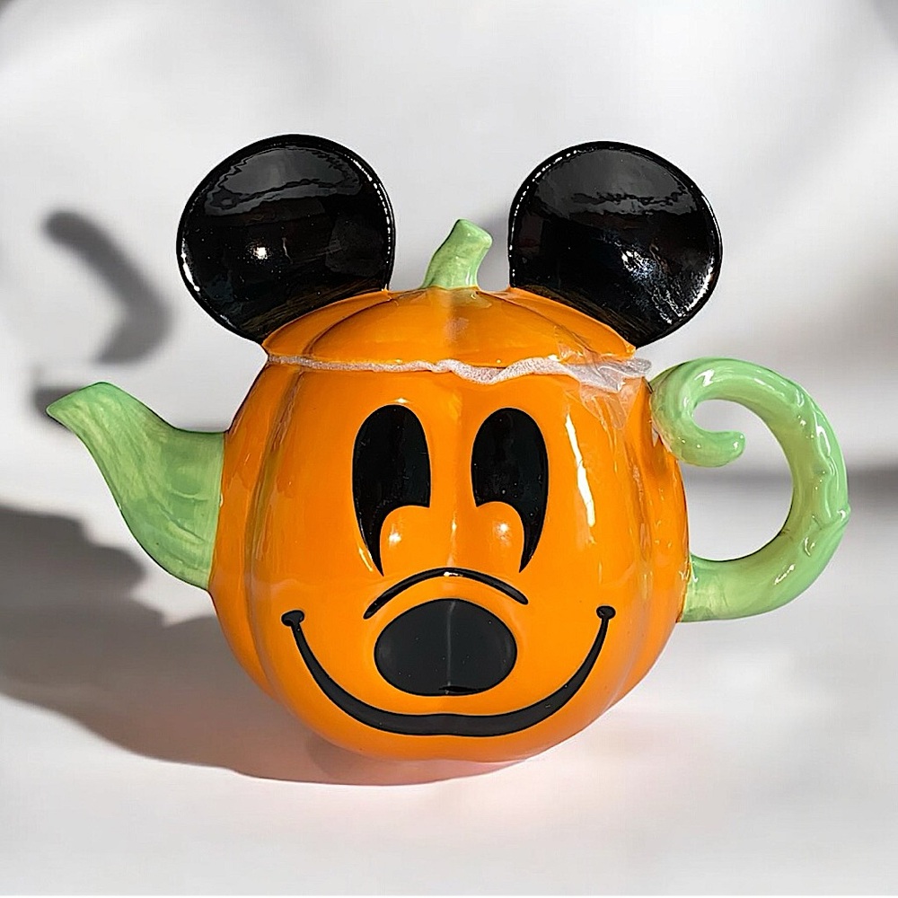 Disney Mickey Mouse -  Ceramic Halloween Pumpkin Teapot